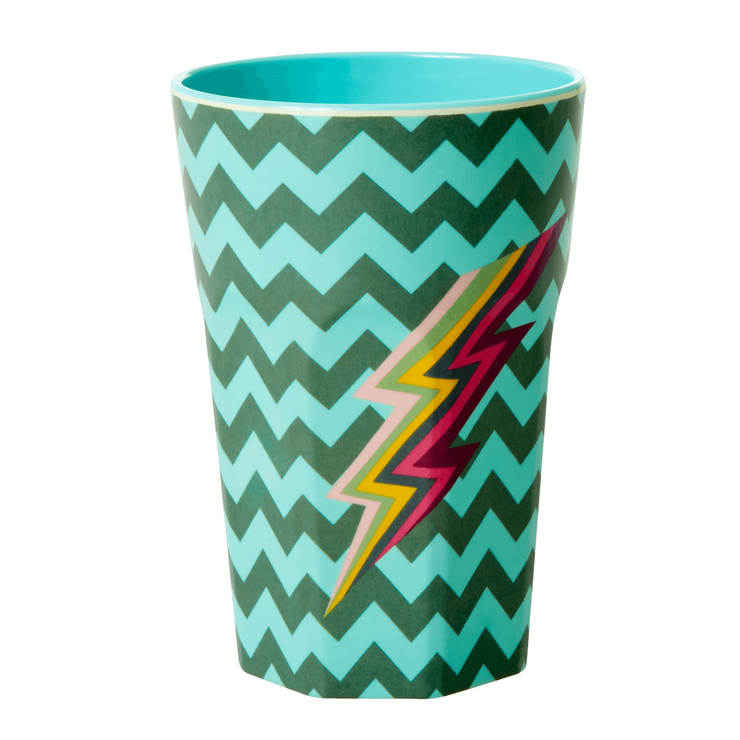Tall MELAMINE CUP WITH ZigZag Lightning