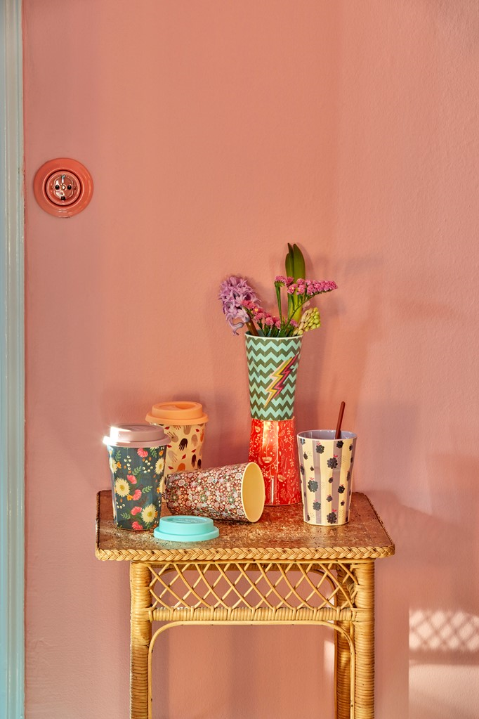 Tall MELAMINE CUP WITH ZigZag Lightning