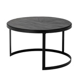 שולחן סלון עץ מנגו שחור