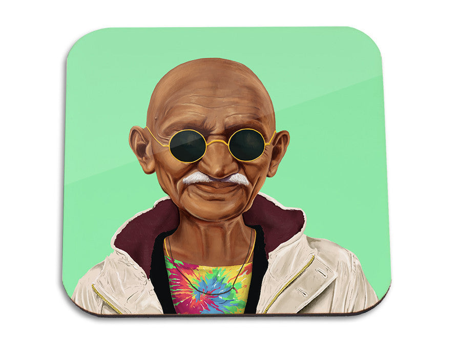 Hipstory | Mahatma Gandhi  Wooden Coaster