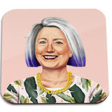 Hipstory | Hillary Clinton Wooden Coaster