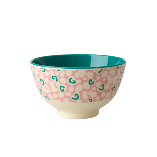 Rice DK | Two-Tone Melamine Bowl with Liquid Spots Print