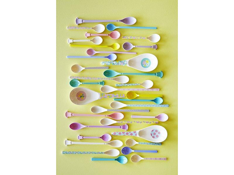 Rice DK | Short Melamine Vintage Spoons in 6 Assorted Summer Colors